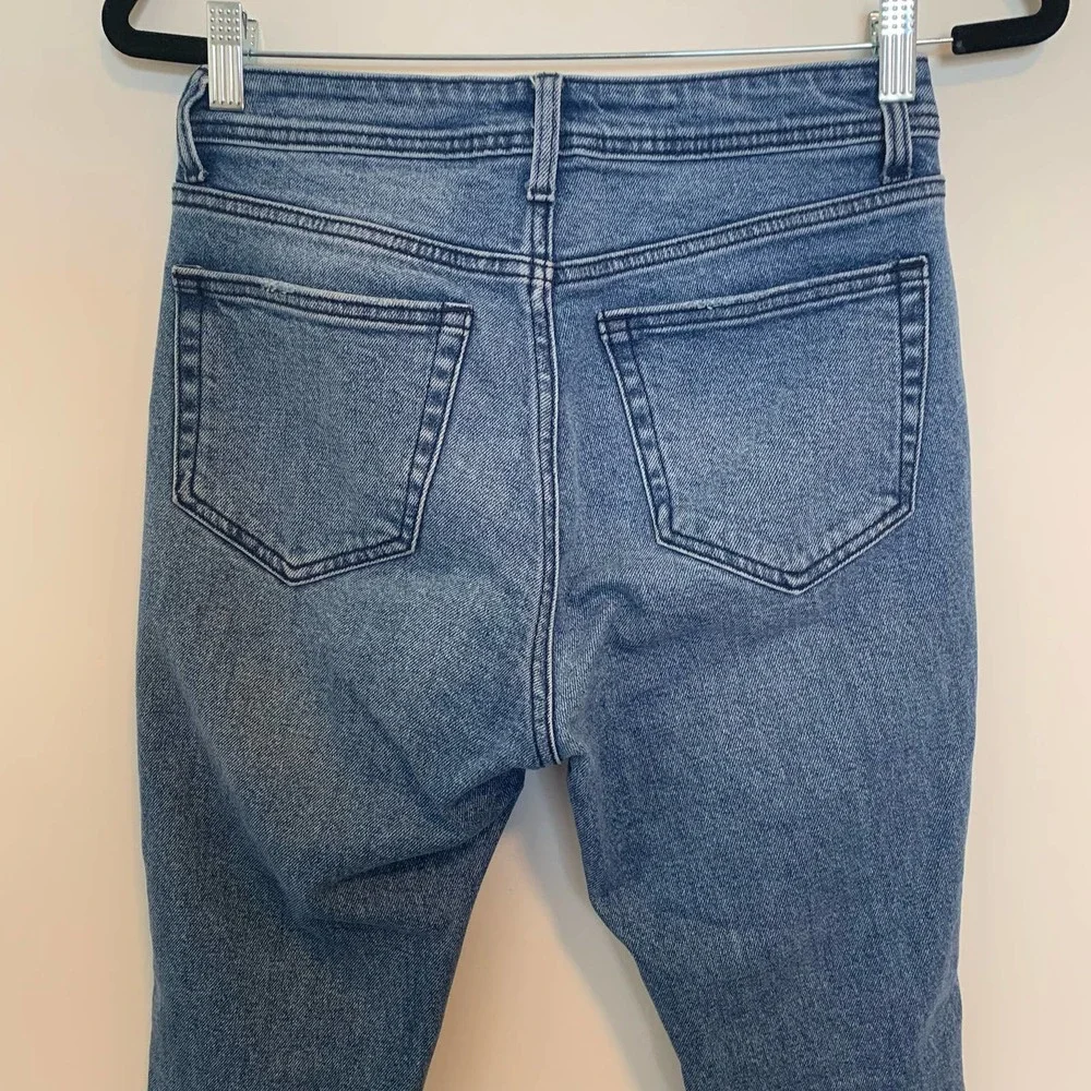 Cello Distressed Skinny Jeans Size 3/26 Blue Zip Button Closure Casual Cotton - Picture 12 of 15